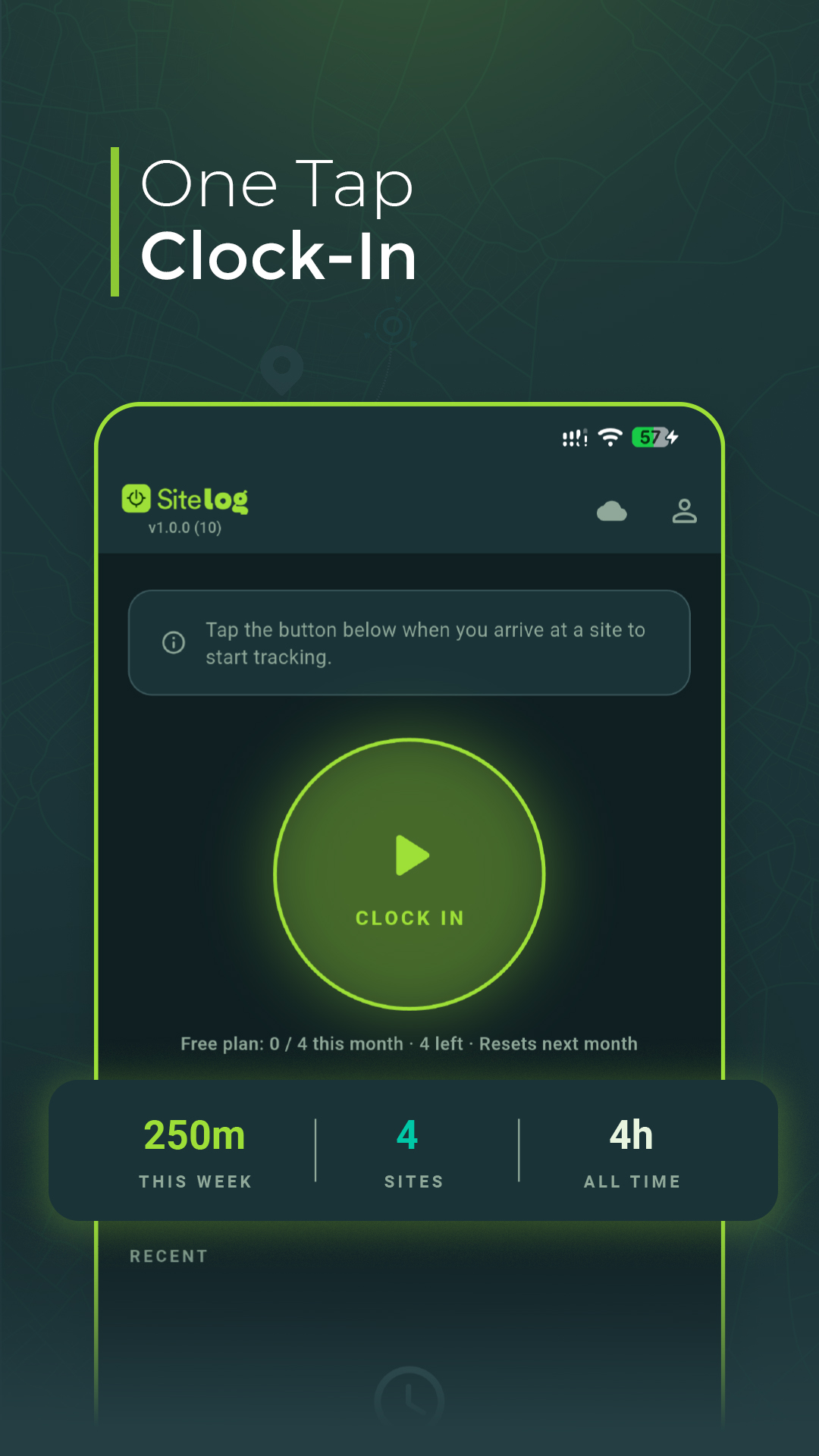 One-tap Clock-In
